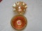 3 marigold carnival candy dishes (one compote)