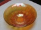 Northwood marigold carnival glass wide paneled bowl