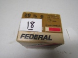 1 box Federal HI-Power 28 ga 6 shot 2 3/4