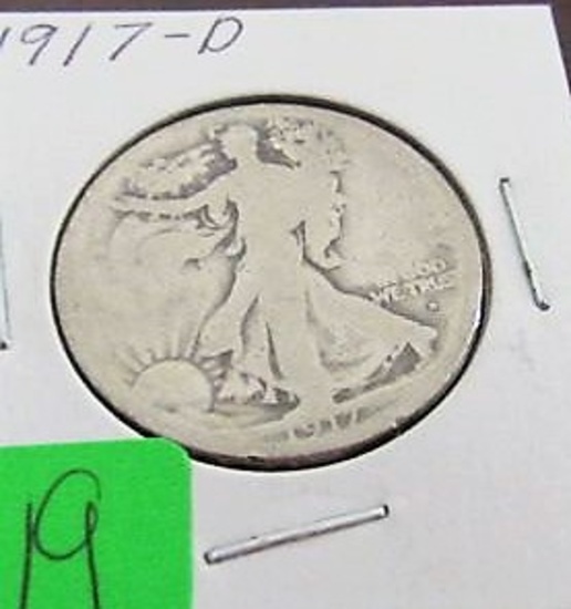 1917-D Walking Liberty Half