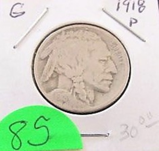 1918-D Buffalo Nickel