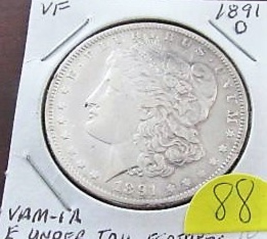 1891-O Silver Dollar