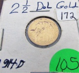 1914-D $2.50 Gold Coin