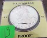 1962 Proof Franklin Half Dollar