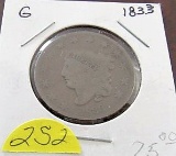 1833 Large Cent