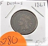 1867 Indian Head Cent