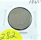 1869 Indian Head Cent