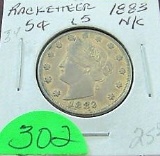 1883 Racketeer Liberty Nickel
