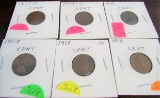 6 Lincoln Cents