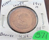 1943-M 20 Centavos
