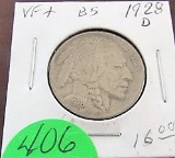 1928-D Buffalo Nickel