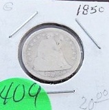 1850 Seated Liberty Dime