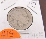 1914-S Buffalo Nickel