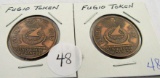 2 Fugio Tokens