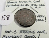 276-282 AD Roman Imperial Coin Antoninianus