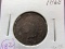 1868 Indian Head Cent -Low Grade