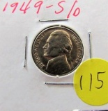 1949 S/D Jefferson Nickel