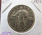 1926 Standing Liberty 25 Cent - Extra Fine
