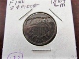 1864 2 Cent Piece Large Motto