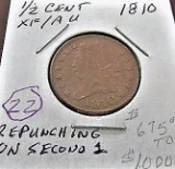 1810 Half Cent EF