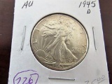 1945 D Walking Liberty Half Dollar