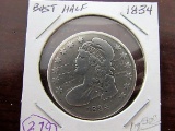 1834 Capped Half Dollar - Scratched