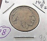 1913D Type 2 Buffalo Nickel