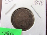 1878 Indian Head Cent- Good