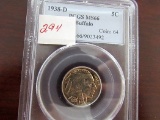 1938 Buffalo Nickel, PCGS