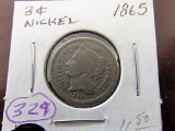 1865 3 Cent Nickel