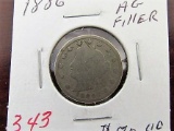 1886 V Nickel