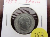 1957 Spain 5 PTAS