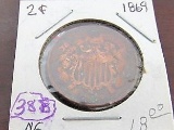 1869 2 Cent Piece
