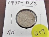 1938-DS Buffalo Nickel