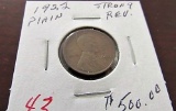 1922 Plain Lincoln Cent