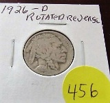 1926-D Rotated Reverse Buffalo Nickel
