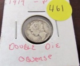 1919 Double Date Dime