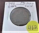 1792 Pro Bond Colonial Coin