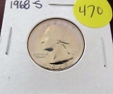 1968-S Quarter Proof
