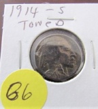 1914-S Toned Buffalo Nickel