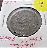 1837 Hardtimes Token