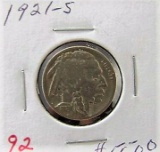 1921-S Buffalo  Nickel