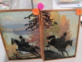 (2) Silouette Framed Pictures