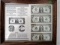 Framed Sheet of 1 Dollar Bills