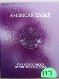 1987 One Ounce Proof Silver Bullion Coin