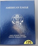 2002 One Ounce Silver American Eagle One Dollar