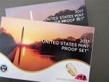 (2) 2017 United States Mint Silver Proof Sets