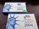2003, 2004 US Mint Proof Sets
