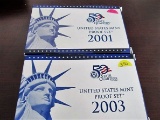 2001, 2003 US Mint Proof Sets