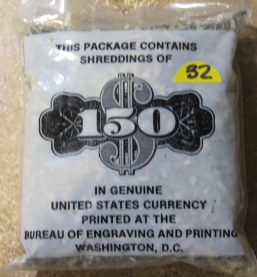 Package of $150.00, Shredded